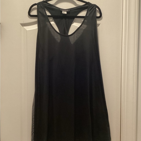 VENUS Black Racer Back  Sleeveless Sun Dress - Picture 1 of 4